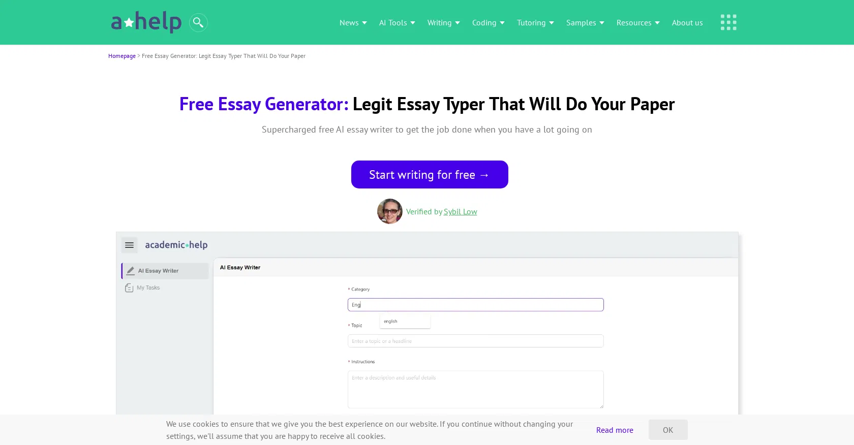Academic Help screenshot