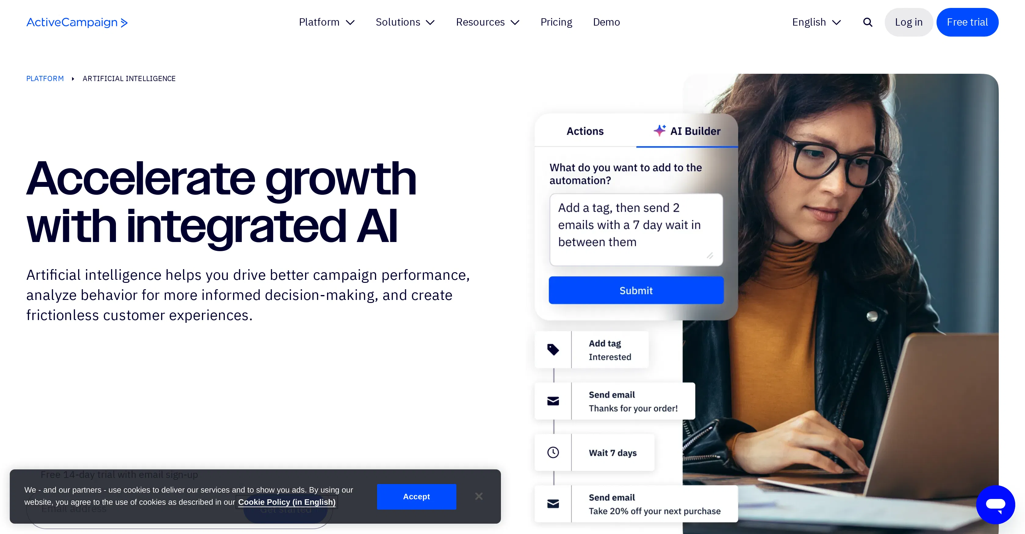 ActiveCampaign screenshot