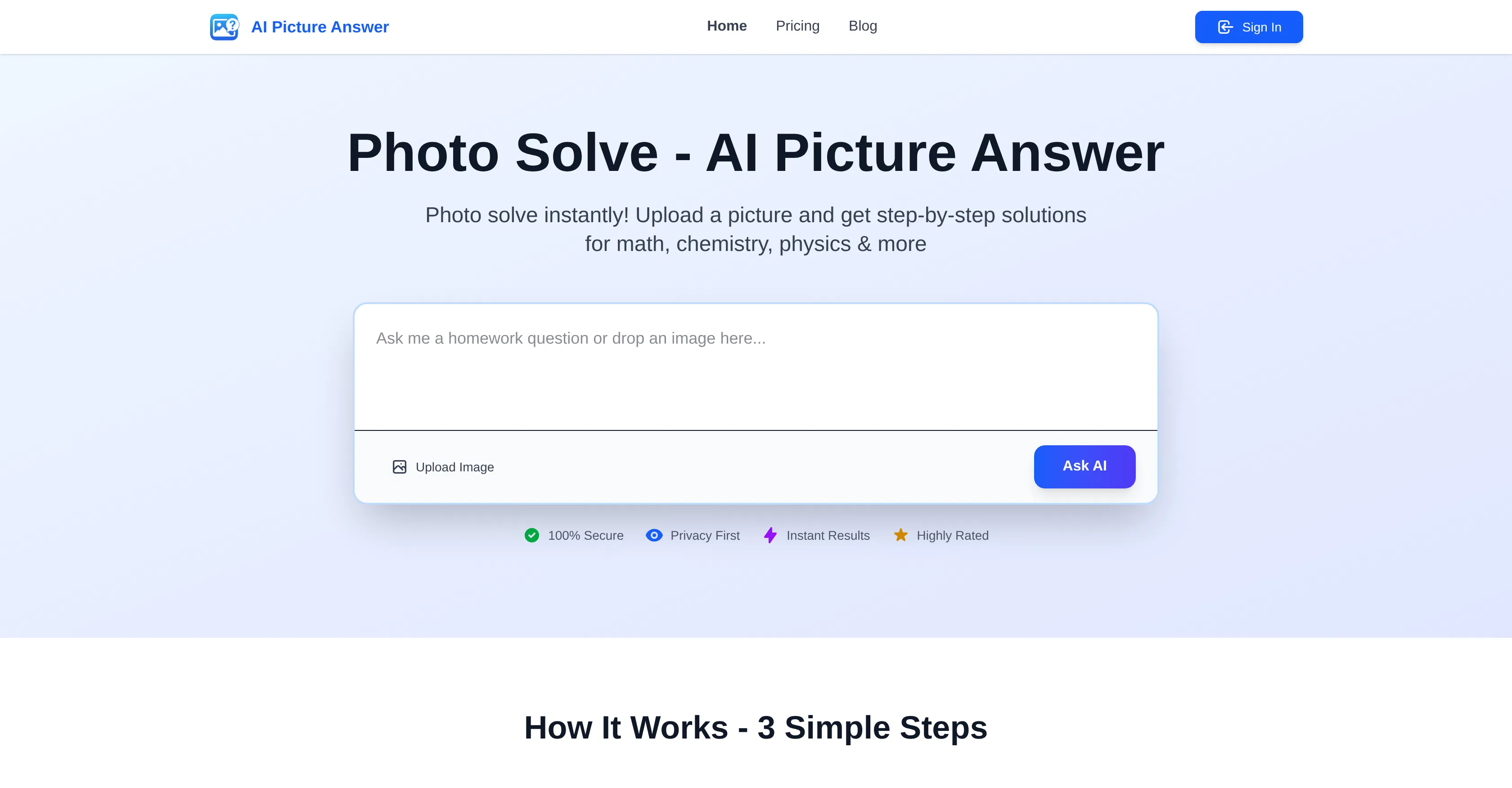 AI Picture Answer screenshot