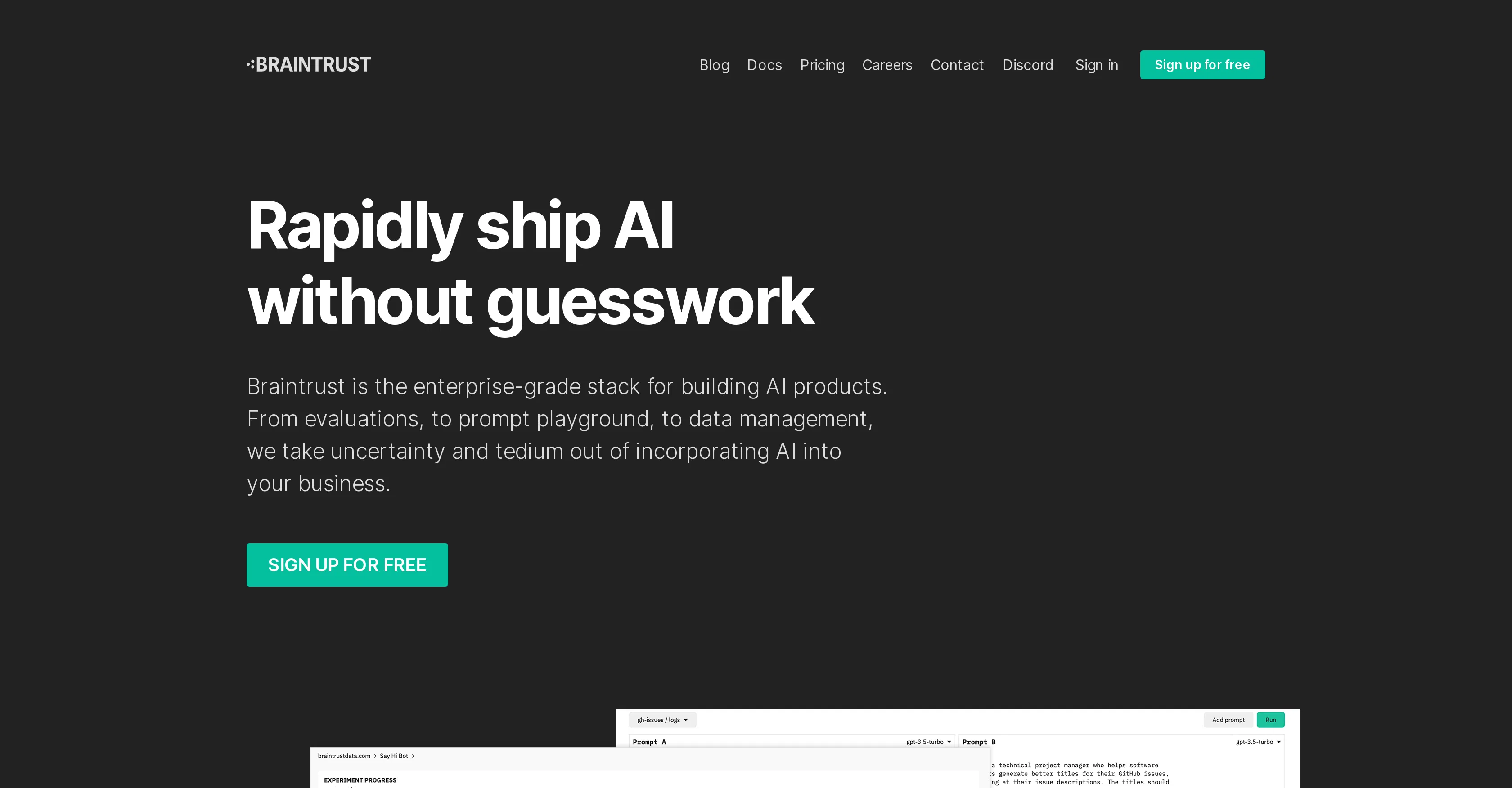 BraintrustData screenshot