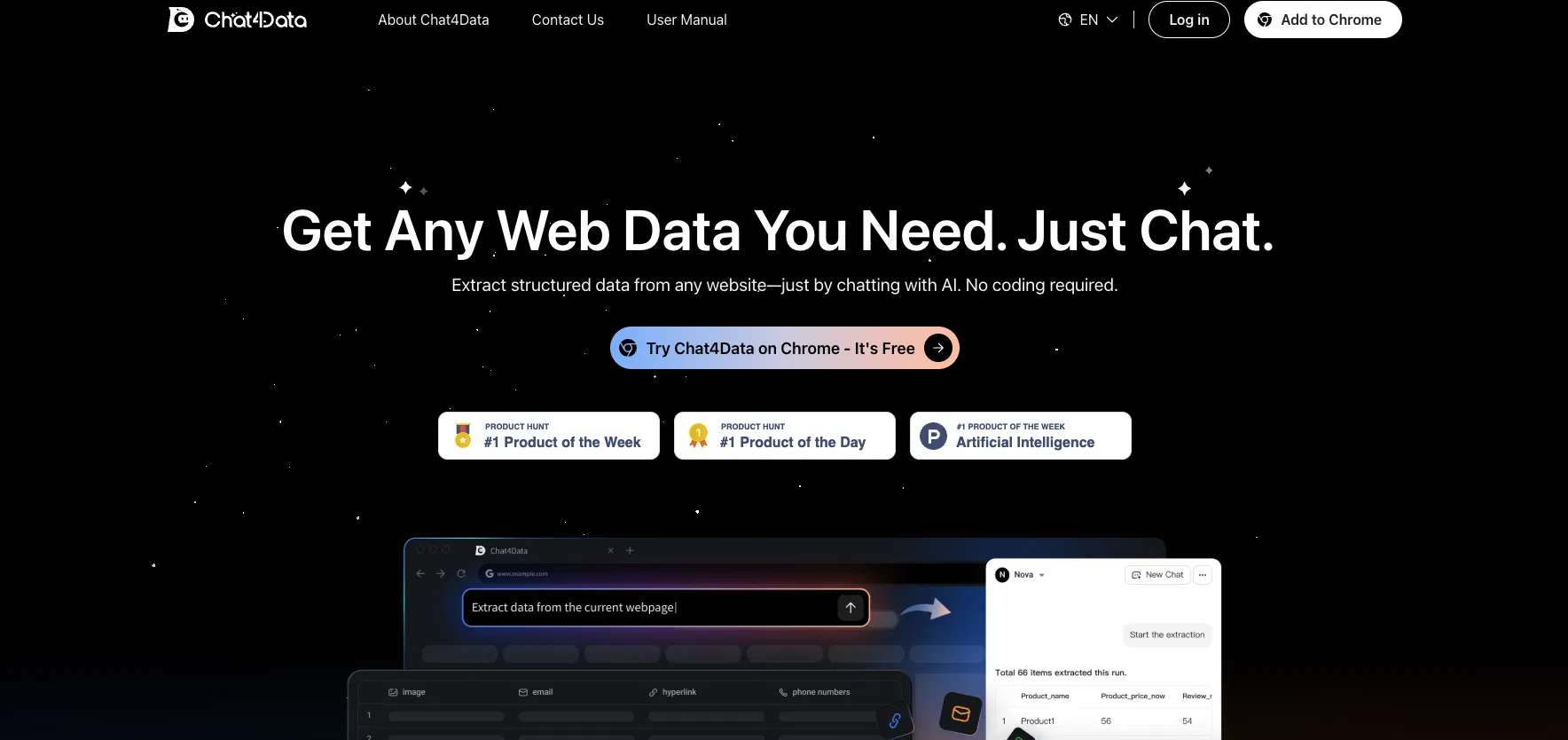 Chat4Data screenshot