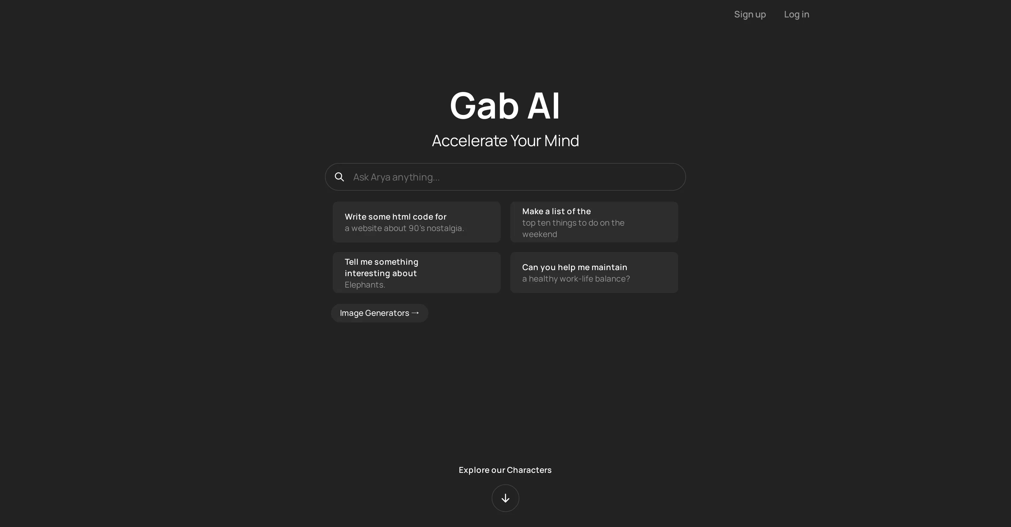 Gab AI screenshot