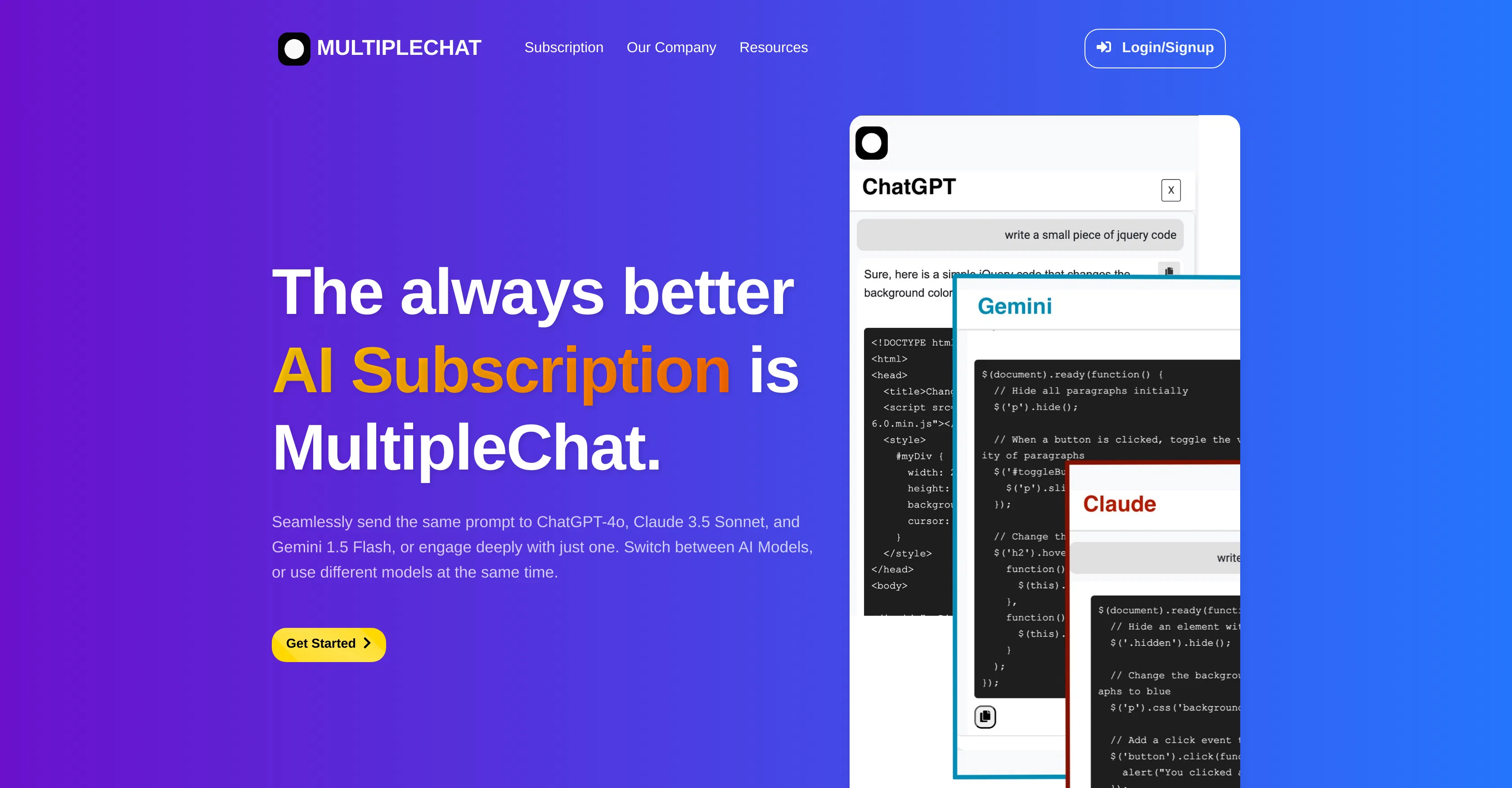 MultipleChat screenshot