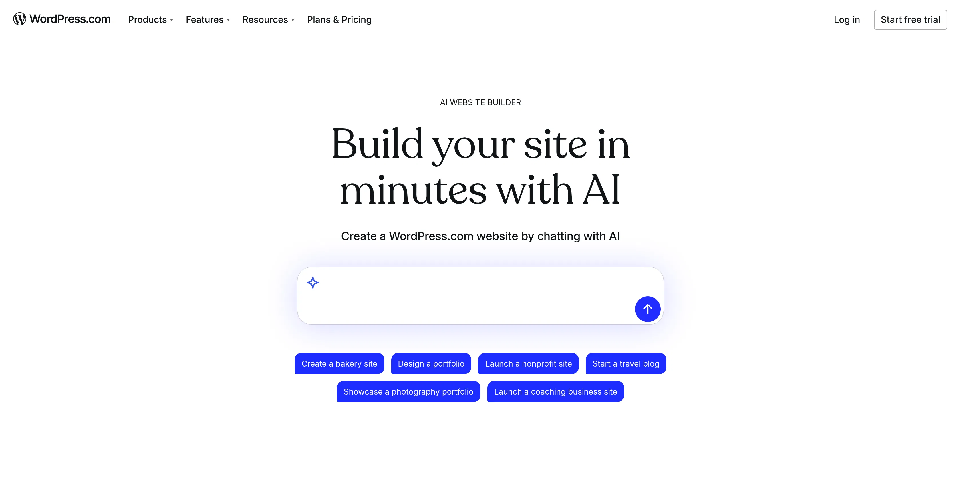 WordPress AI Website Builder screenshot
